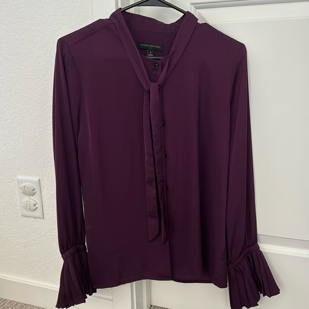 Purple Button Up Blouse